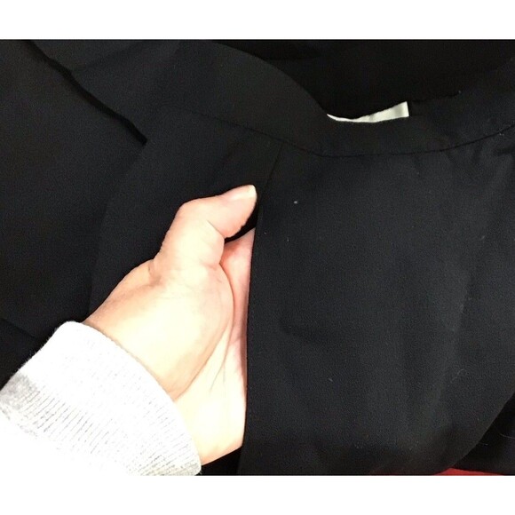 Jones New York Essentials Womens 14 Dress Pants Black Trousers Slit Pockets Wool - Picture 5 of 7